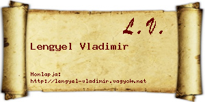 Lengyel Vladimir névjegykártya