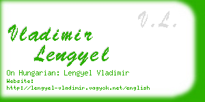 vladimir lengyel business card